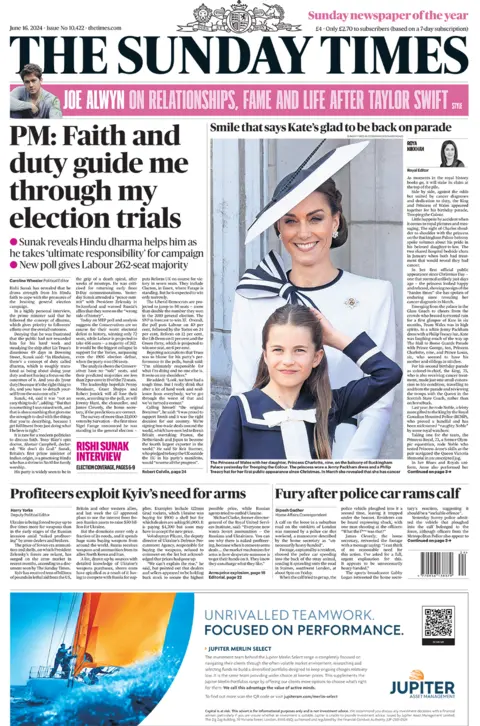 The headline in the Sunday Times read: "PM: Faith and duty guided me through the ordeal of the election"