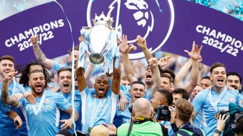 Manchester City title celebrations 