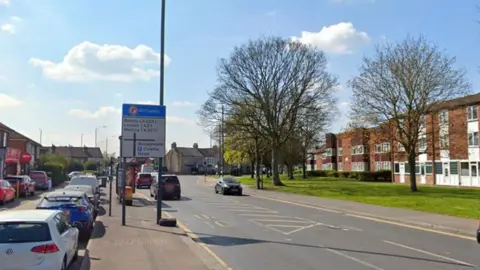 Google maps screengrab showing road junction