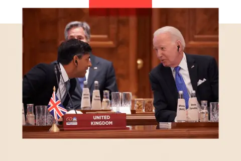 Getty Images Rishi Sunak and President Joe Biden