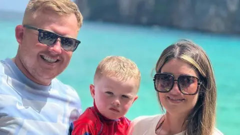 Chloe Mefford Tommy Hunter with partner Chloe Mefford and son Harrison