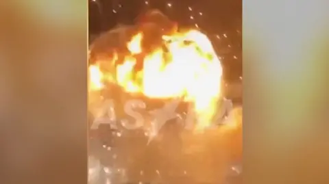 Arms depot explosion in Russia