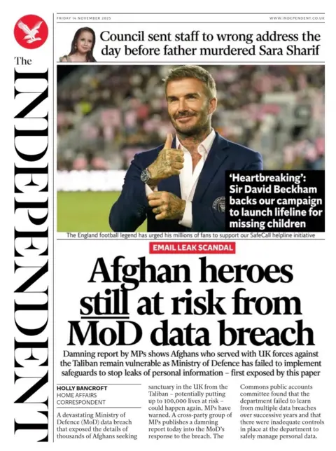  "Afghan heroes still at risk from MoD data breach".