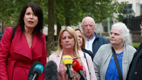     Liam McBurney / PA Gráinne Teggart accompanied her family to court on Tuesday 