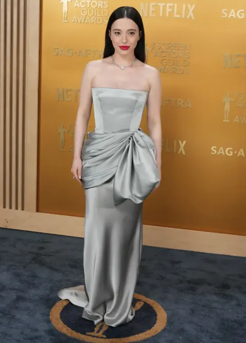 Getty Images Mikey Madison arrives for the 31st Annual Screen Actors Guild awards at the Shrine Auditorium in Los Angeles, February 23, 2025