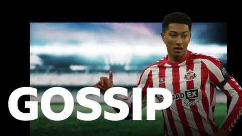 Gossip graphic featuring Sunderland's Jobe Bellingham