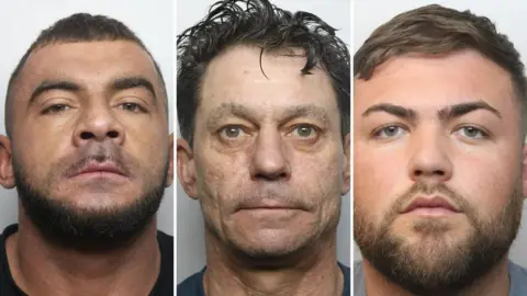 Derbyshire Police Three mug shots
