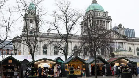 Pacemaker Stalls at Belfast Christmas market near City Hall