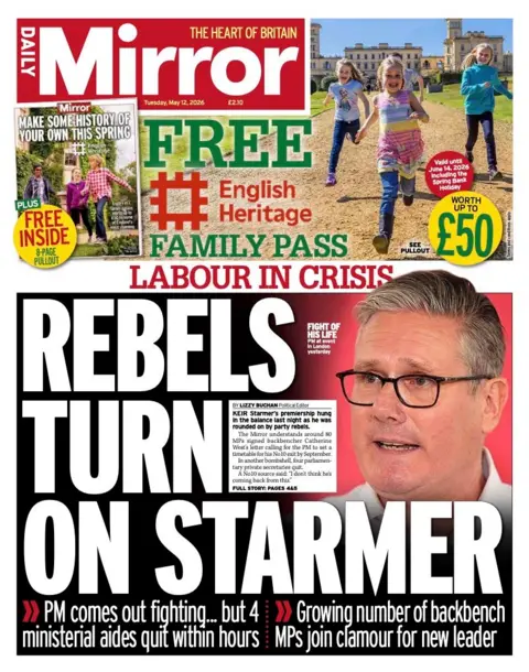 b1ae43a0-4d7b-11f1-bd52-e755d604ece4.jpg The Papers: 'Cabinet turns on Starmer' and 'You have been murdered'