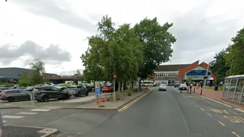 A hospital car park