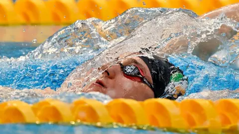 Shane Ryan in backstroke action