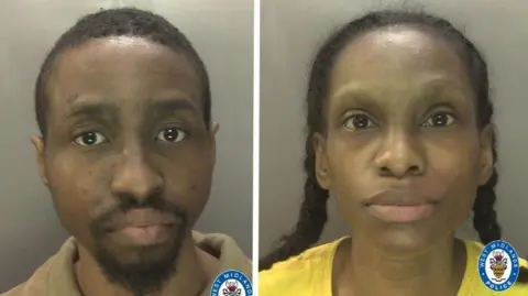 Mug shots of Tai and Naiyahmi Yasharahyalah with a grey background