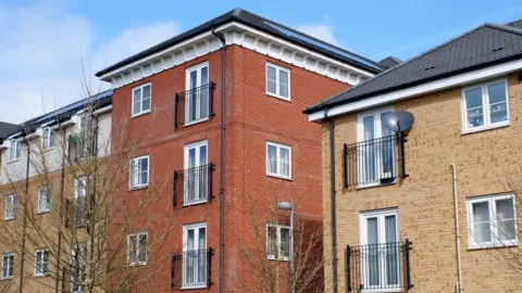 Stock image of a block of flats