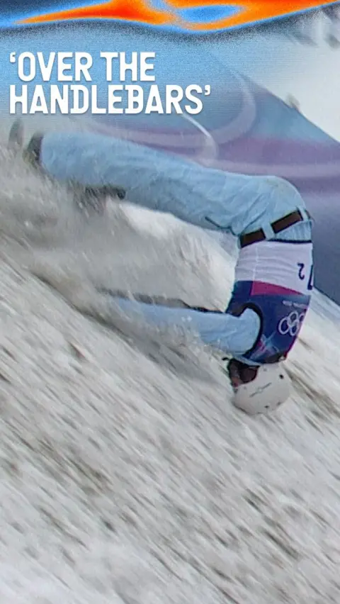 Roman Ivanov front flipping after landing