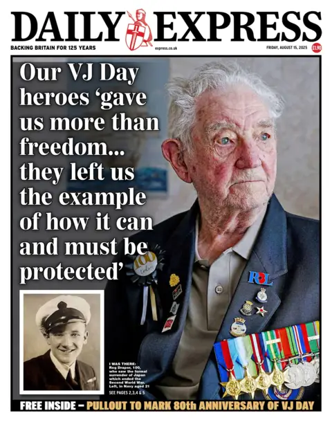 Title on the front page is read every day: "Our heroes", 