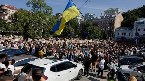 Protest in central Kyiv