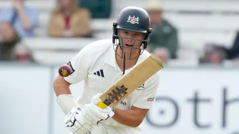 Ben Charlesworth batting for Gloucestershire