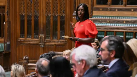 Reuters Florence Eshalomi, MP for Vauxhall and Camberwell Green, speaking in the House of Commons