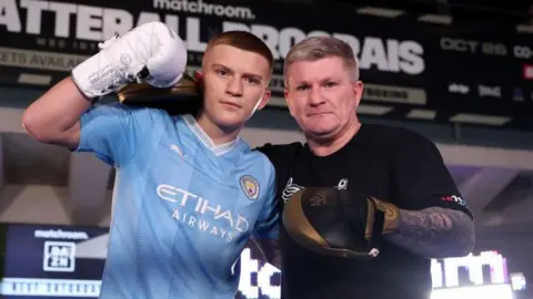 Campbell Hatton with father Ricky Hatton