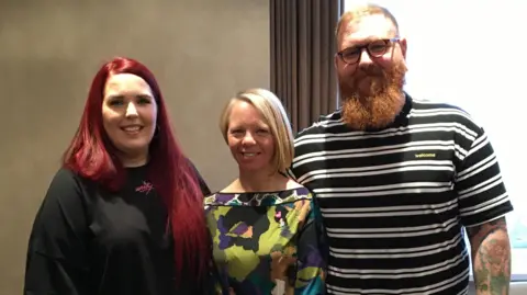 Karen Piotr Karen Piotr (middle) with Adam Buckborough, who received a donor kidney from Karen's husband Mark after his death. They are pictured with Adam's wife 