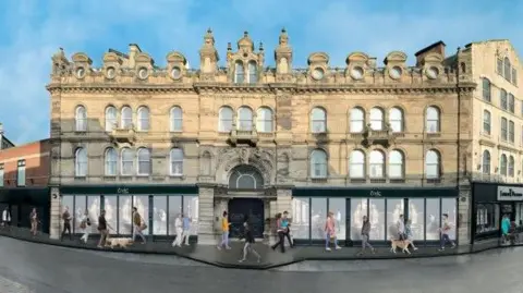 Barnsley Civic Artist's impression of the new Eldon Street entrance of Barnsley Civic Theatre