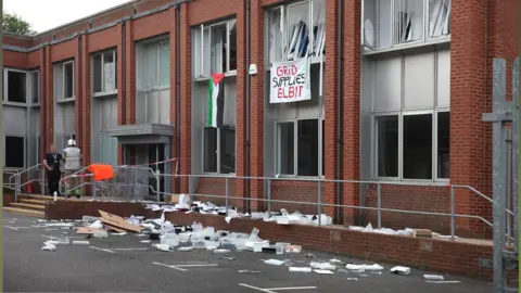 Palestine Action ‘destroys military hardware’ at Bucks firm