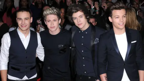 Getty Images  (L-R) Singers Liam Payne, Niall Horan, Harry Styles and Louis Tomlinson of One Direction attend the season finale of Fox's 'The X Factor' at CBS Television City on December 20, 2012