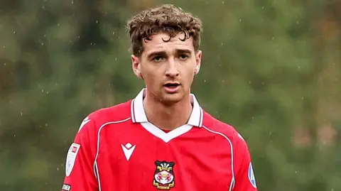 Lewis Brunt in action for Wrexham