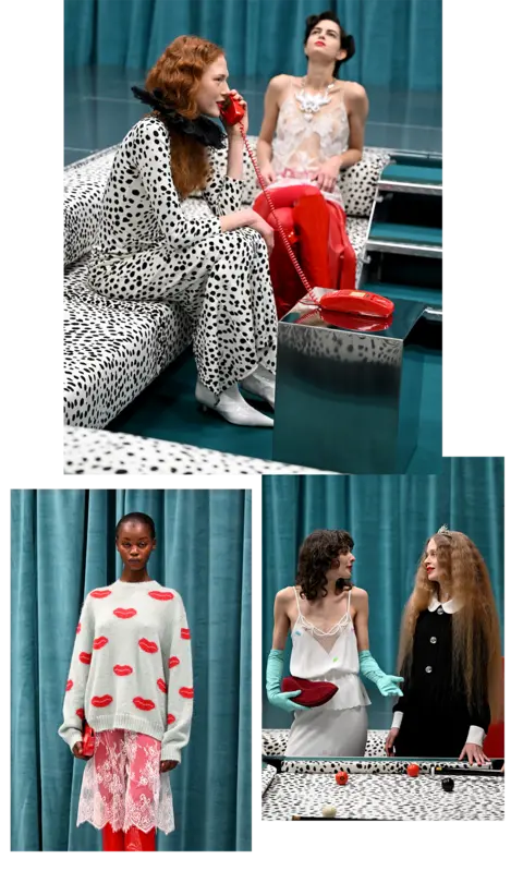 Getty Images Models pose at the Fiorucci Presentation during London Fashion Week February 2026 at Somerset House on February 20, 2026 in London, England. 