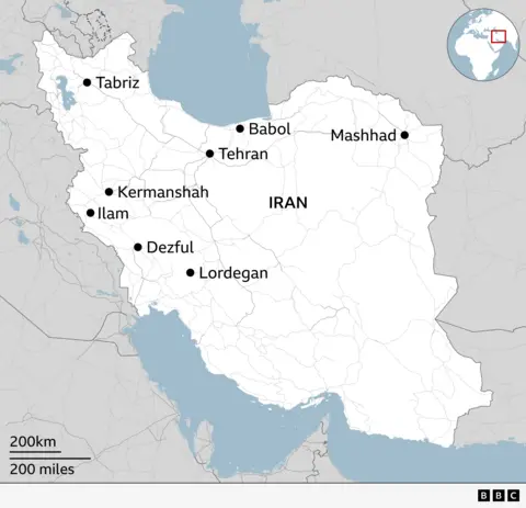 Map of Iran 