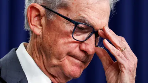 O presidente da Reserva Federal dos EUA da EPA, Jerome Powell, é um close-up