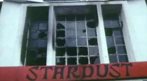 BBC Broken windows at the Stardust nightclub