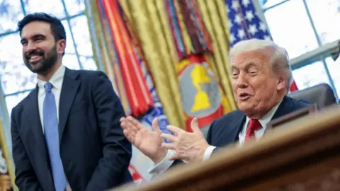Reuters President Donald Trump and New York City Mayor-elect Zohran Mamdani speak to members of the media in the Oval Office