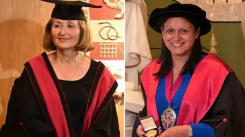 University of Surrey/OUH Prof Carie Newlands and Daljit Dhariwal