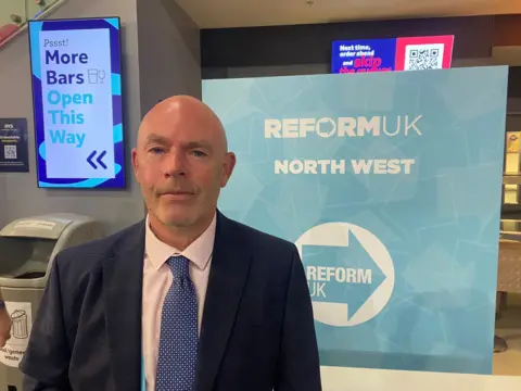 Tim Power, a run  manager   for Reform UK successful  the Wirral