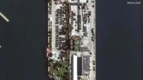 Russia withdraws military equipment from Syria’s Tartous port, images show