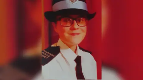 Family handout Cariss Stone as a police cadet