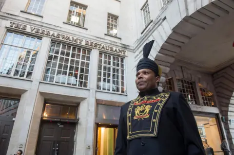 Alamy The exterior of the UK's oldest Indian Restaurant in Piccadilly.   