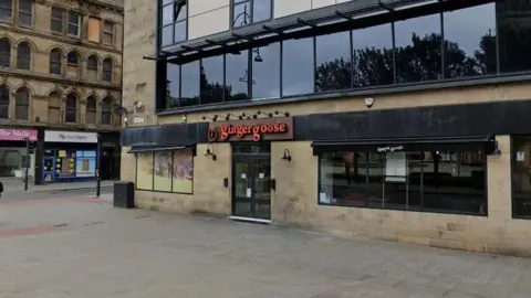 Google The outside of the Ginger Goose pub in Bradford.