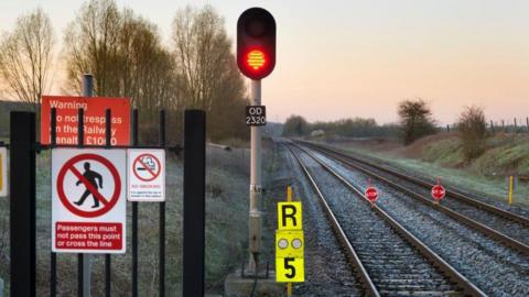 Rail line warnings