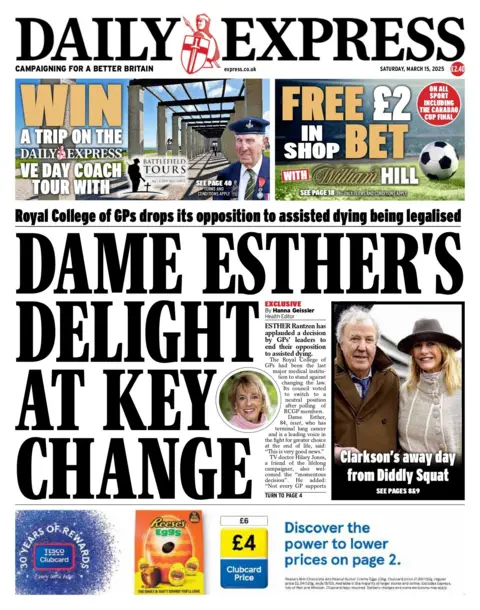 Dame Esther's Delight por el cambio clave, lee el Daily Express 