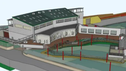 Durrell Wildlife Conservation Trust An artist's impression of the plans for a new gorilla building at Jersey Zoo