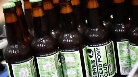 Getty Images Bottles of Dead Pony Club beer 
