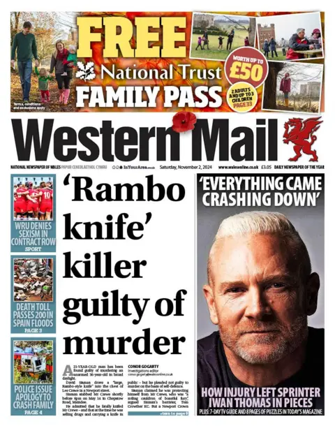 Western Mail Western Mail front page