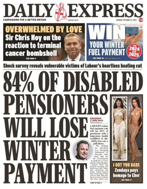  "84% of disabled pensioners volition  suffer  wintertime  payment"