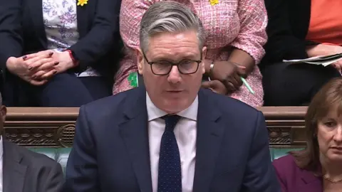 Sir Keir Starmer speaking during Prime Minister's Questions.