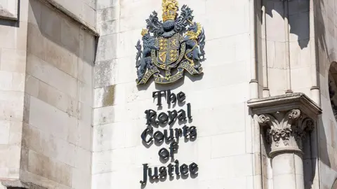 Exterior view of The Royal Courts of Justice 