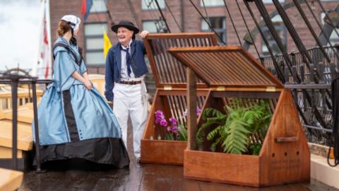 Tropical plants that travelled between Australia and England return to the SS Great Britain 