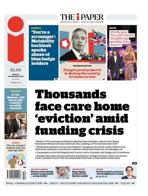  "Thousands face care home 'eviction' amid funding crisis"