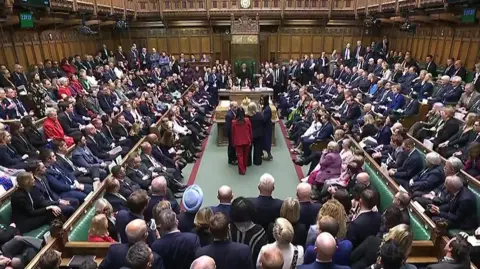 House of Commons chamber packed with MPs